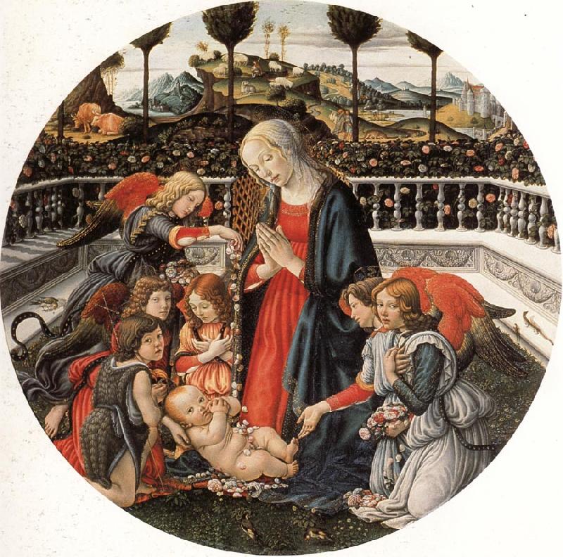 Francesco Botticini The Adoration of the Child oil painting image